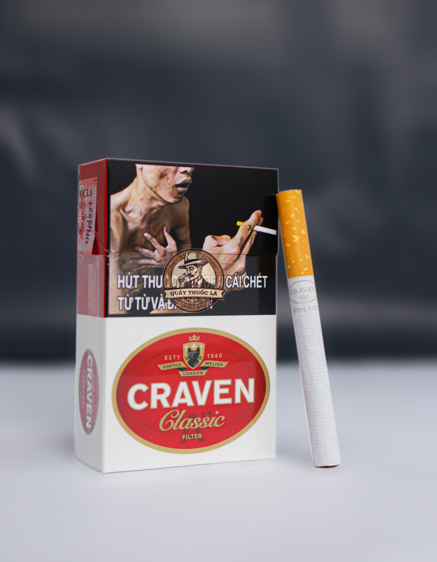 Thuốc Lá Craven (Mèo) To - Cây (10 gói)