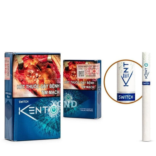Thuốc Lá Kent Switch Thuốc Lá Bấm Bạc Hà - Cây (10 gói)